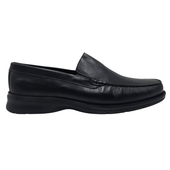 Rockport Loafer Black Leather Slip On Hand Sewn Venetian Casual Shoe Men's 16W - Picture 1 of 9